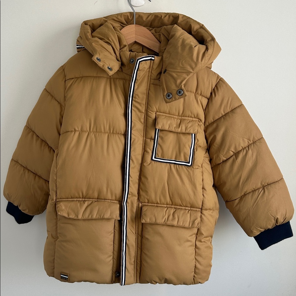 Mayoral Kids Brown Puffer Jacket
